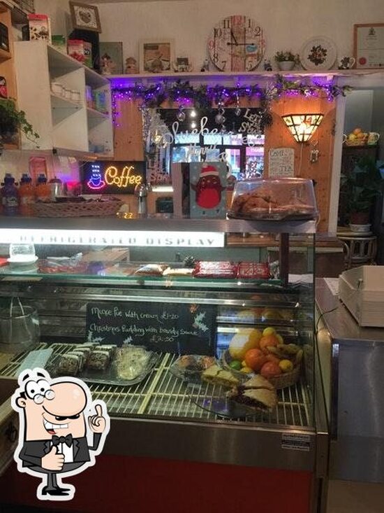 Menu at Blueberries cafe, Blackpool