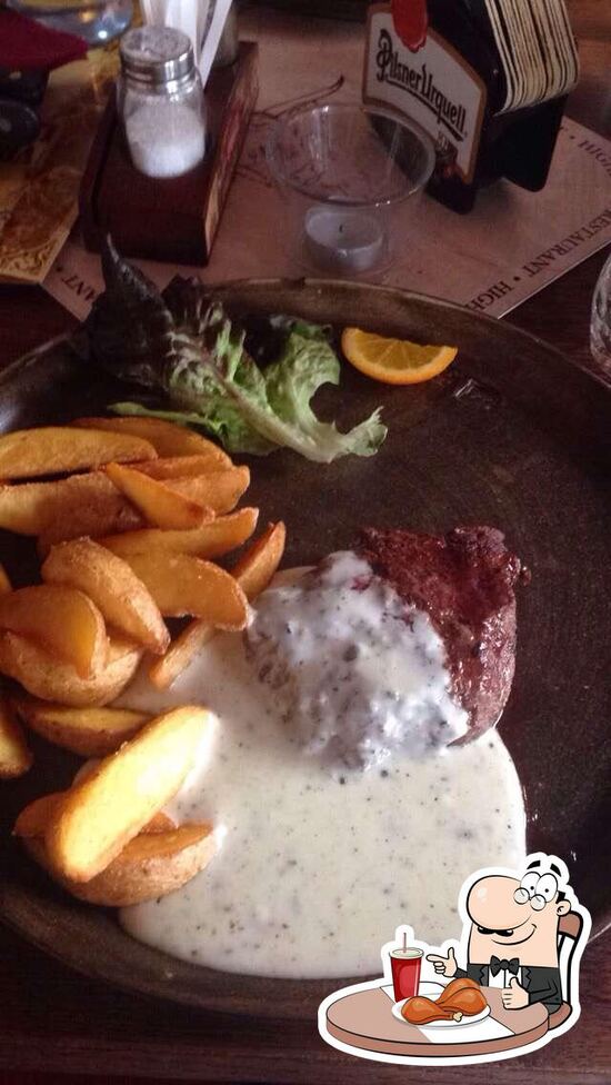 Menu at Highland Restaurant Steak House, Prague
