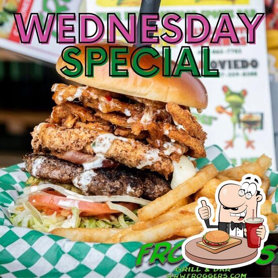 Froggers Grill & Bar, 1601 Rock Springs Rd in Apopka Restaurant menu