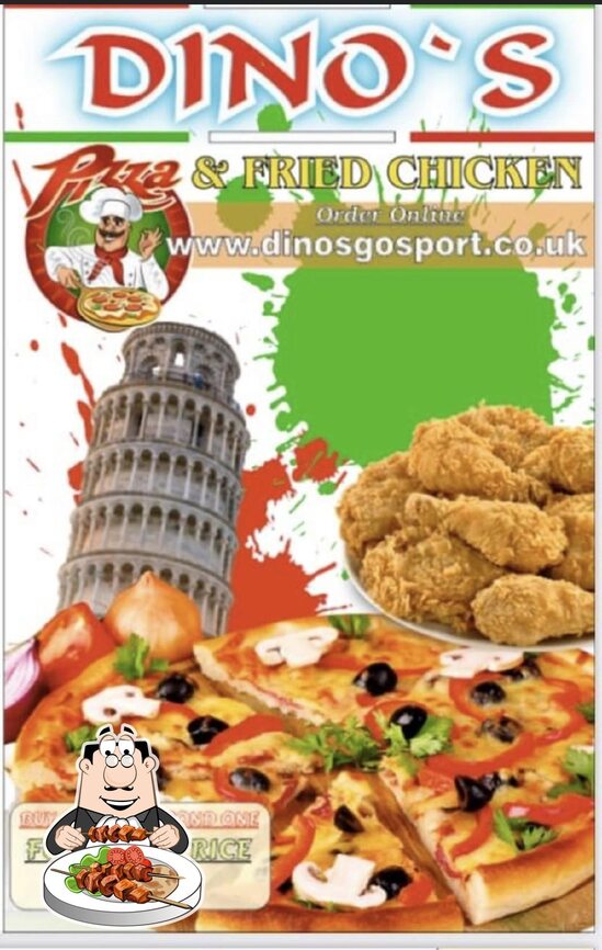 Dino's Pizza & Chicken in Gosport - Restaurant menu and reviews