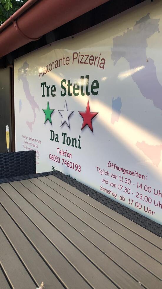 Speisekarte Von Pizzeria Tre Stelle Da Toni M Nzenberg