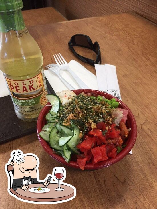 Menu at The Poke Place restaurant, Rancho Cucamonga