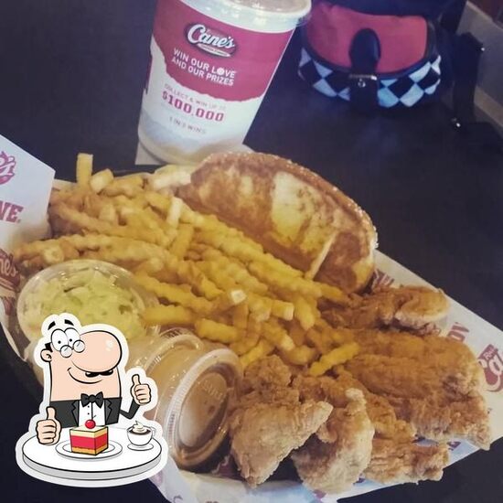 Menu at Raising Cane's Chicken Fingers restaurant, Tucson, E. Broadway