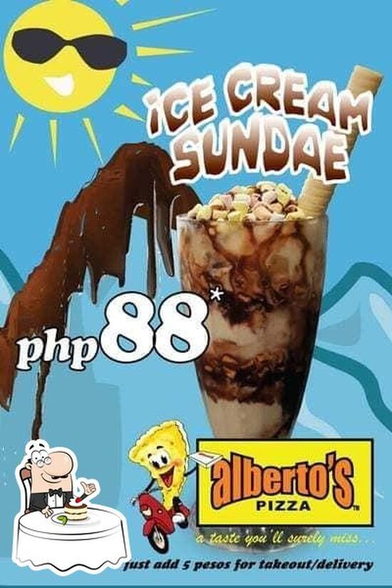 Menu at Alberto's Pizza Daro restaurant, Dumaguete, Real St