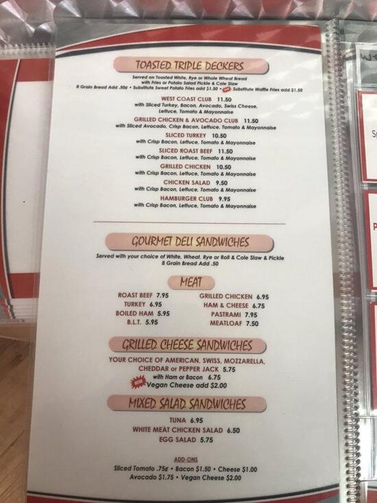 Menu at Congers Diner restaurant, Congers