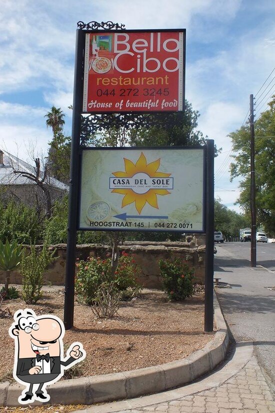 Menu at Casa Del Sole restaurant, Oudtshoorn