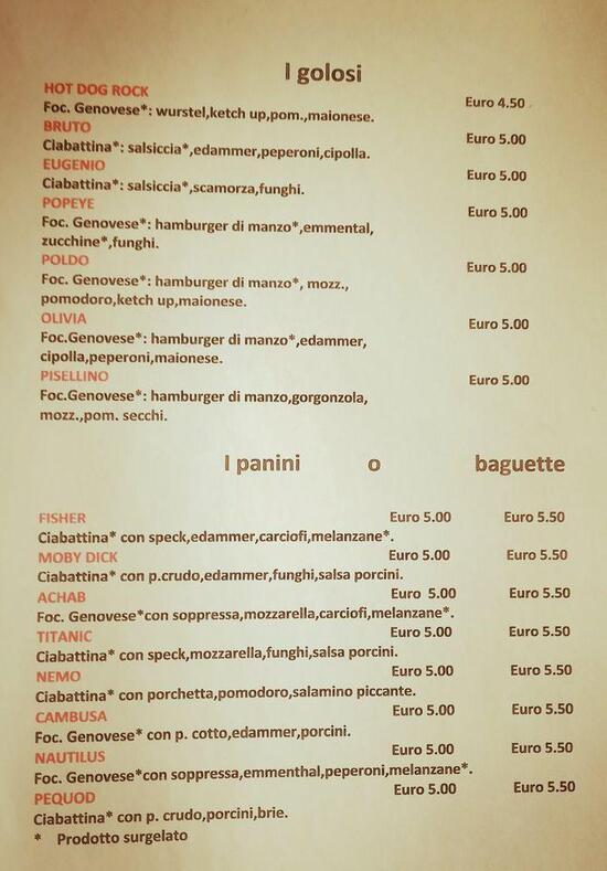 Menu at Fisher Pub, Este
