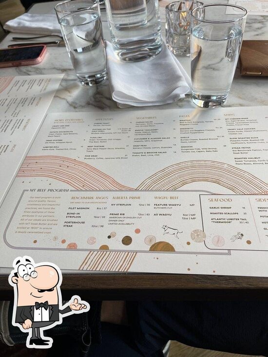 Menu at Major Tom Bar, Calgary
