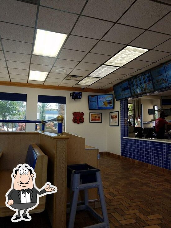 Menu at Baker's DriveThru restaurant, Rancho Cucamonga, Foothill Blvd