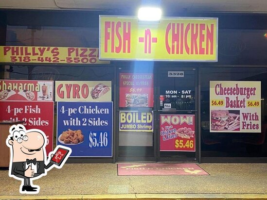 Menu at Philly’s Fish N Chicken pizzeria, Alexandria
