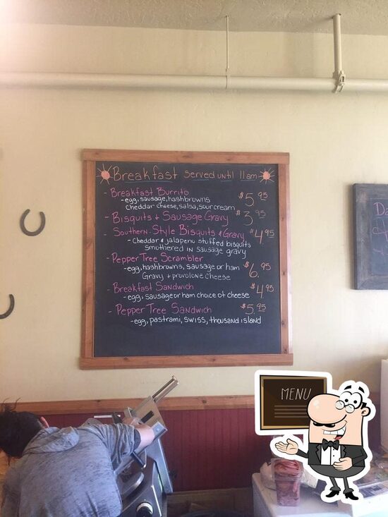 Menu at Pepper Tree Sandwich Shop & Deli BBQ, Whitehall