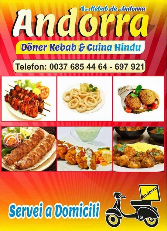 Carta de Halal indian curry restaurant & Buffet libre, Andorra la Vieja