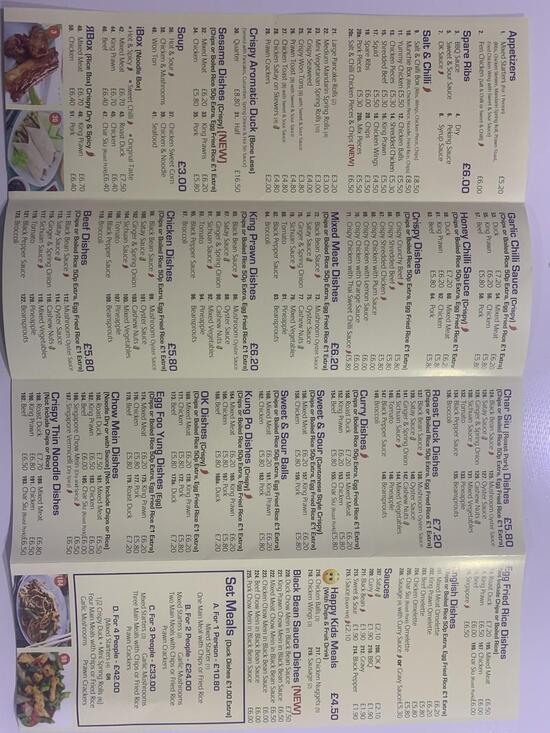 Menu at Ikitchen Chinese restaurant, Scarborough