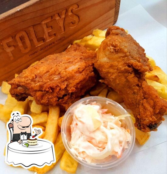 Menu at Foley's fast food, Kidderminster