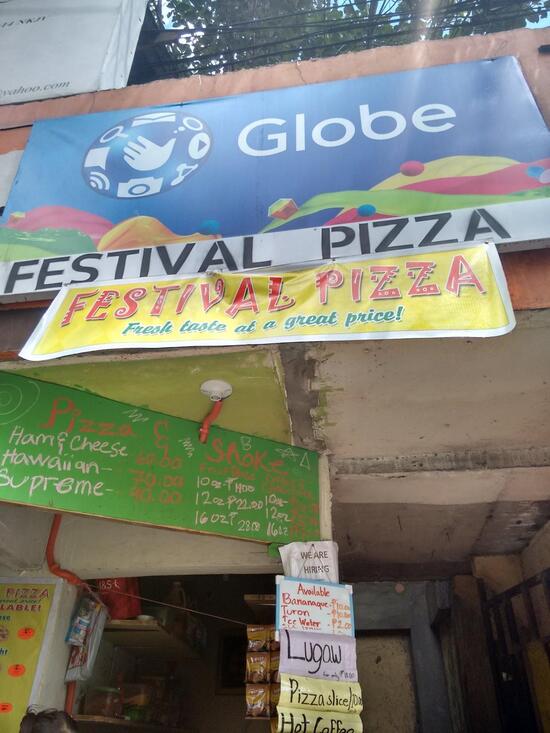 Menu at Festival Pizza pizzeria, Mandaluyong