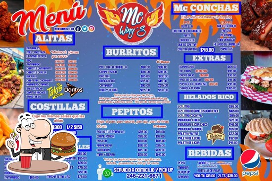 Restaurante Mc Wing's Tlaxcala, Tlaxcala de Xicohtencatl - Carta del  restaurante y opiniones