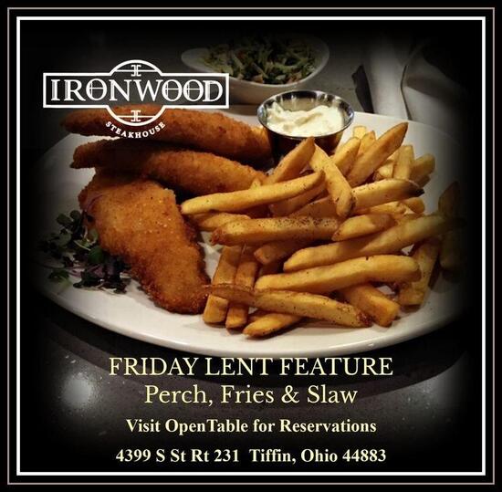 Menu at Ironwood Steakhouse, Tiffin