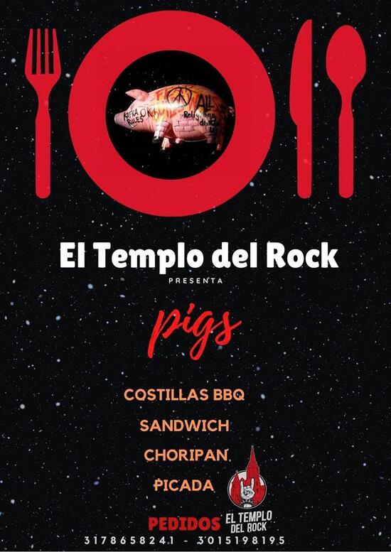 Carta Del Pub Y Bar El Templo Del Rock Barranquilla