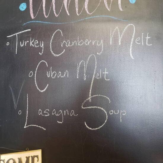 Menu at The Coffee Coop restaurant, Colby