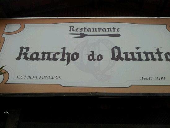 Menu em Restaurante Rancho do Quinto, Barão de Cocais