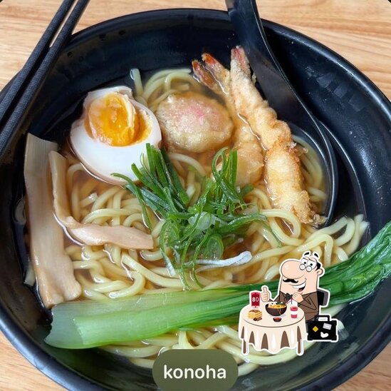 Menu at Konoha Ramen restaurant, Ho Chi Minh City