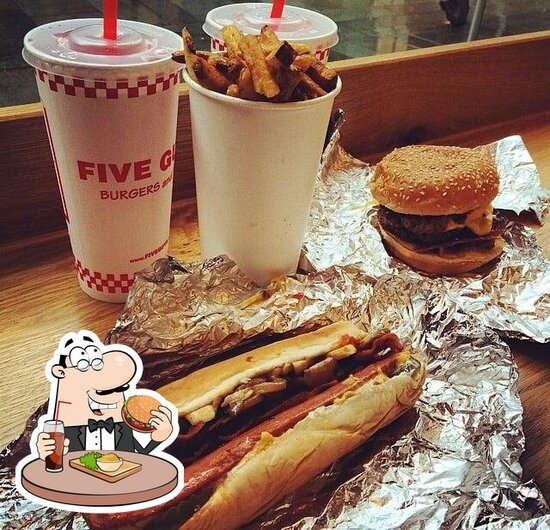 Carta de comida rápida Five Guys Guildford, Guildford