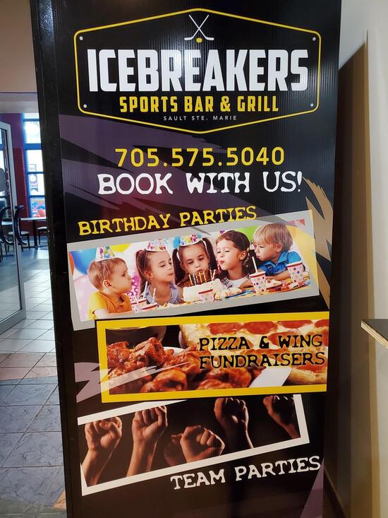Menu at Icebreakers Sports Bar & Grill, Sault Ste. Marie