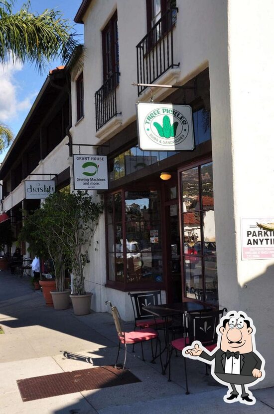 Menu at Three Pickles Subs & Sandwiches restaurant, Santa Barbara, 126 E Canon Perdido St