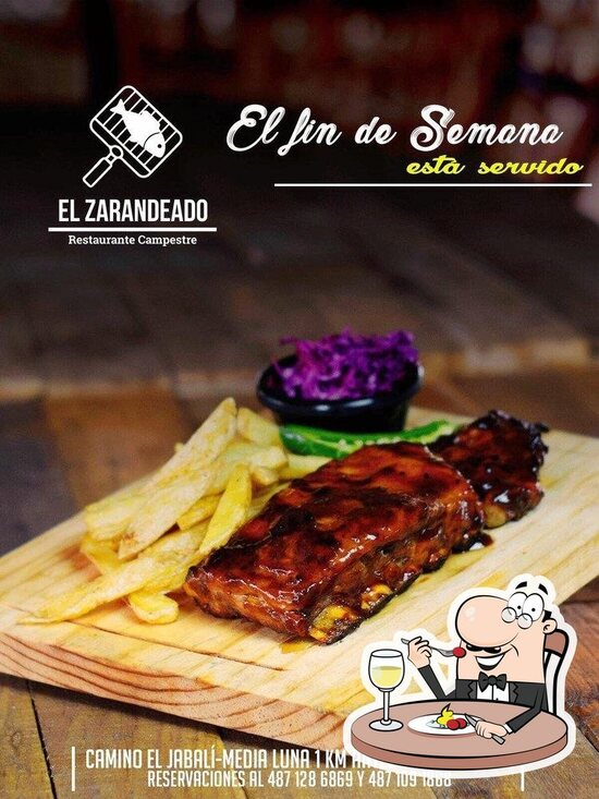 Menu at El Zarandeado Restaurante Campestre, Rioverde, Camino a la