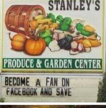Menu at Stanley Produce Garden Center & Bakery, Johnson City