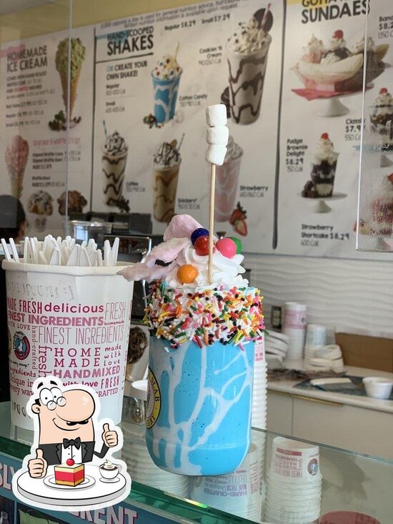Menu at Marble Slab Creamery desserts, Galveston