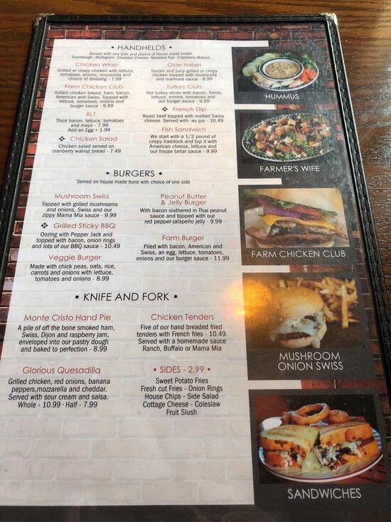 Menu at Olde World BistroBerlin cafe, Berlin, OH39