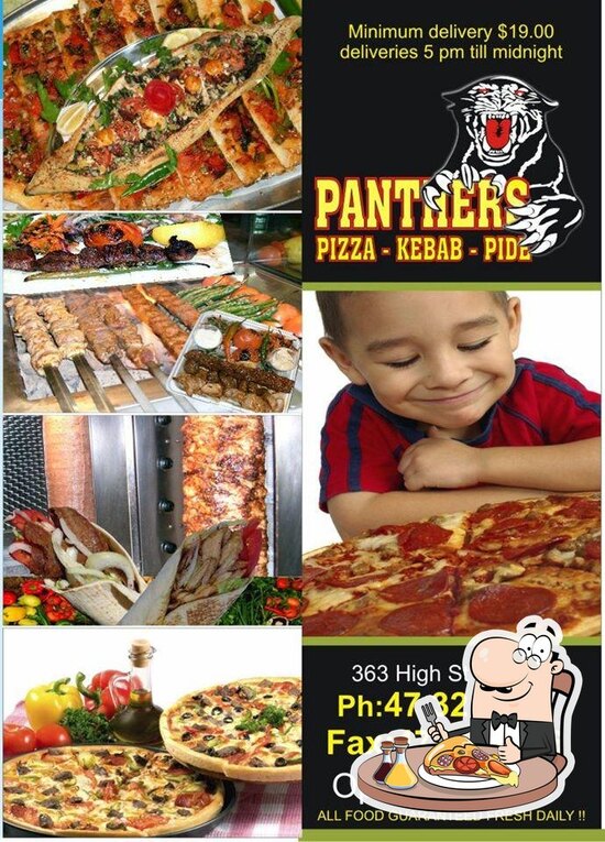 Panthers Pizza & Kebabs in Penrith Restaurant menu and reviews