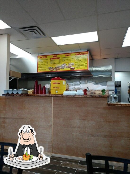 Menu at Lili’s Hot Dogs restaurant, Manteno