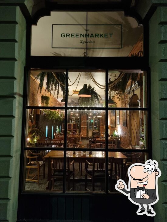 Menu at The Greenmarket restaurant, Kyneton