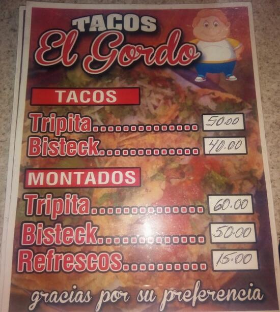 Tacos El Gordo restaurant, Chihuahua Restaurant reviews