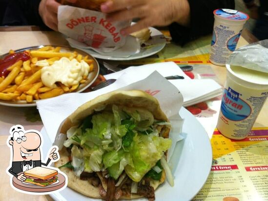 Menu at Mega Döner restaurant, Mainz