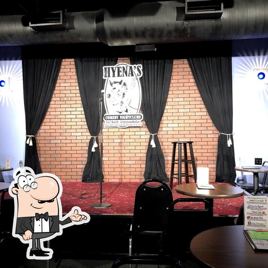 Menu at Hyena's Comedy Nightclub, Dallas
