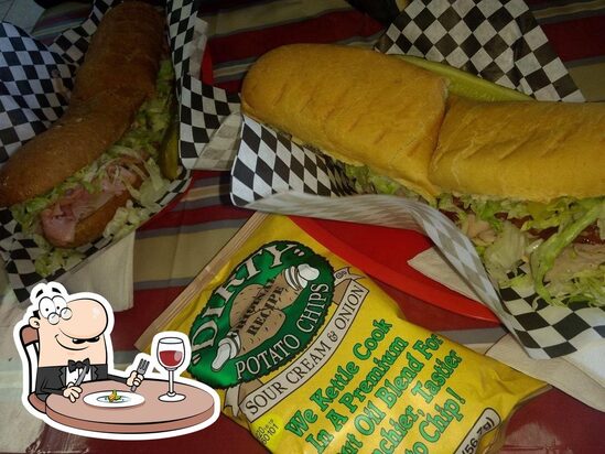 Menu at Ms. B's Sub Shop restaurant, Memphis
