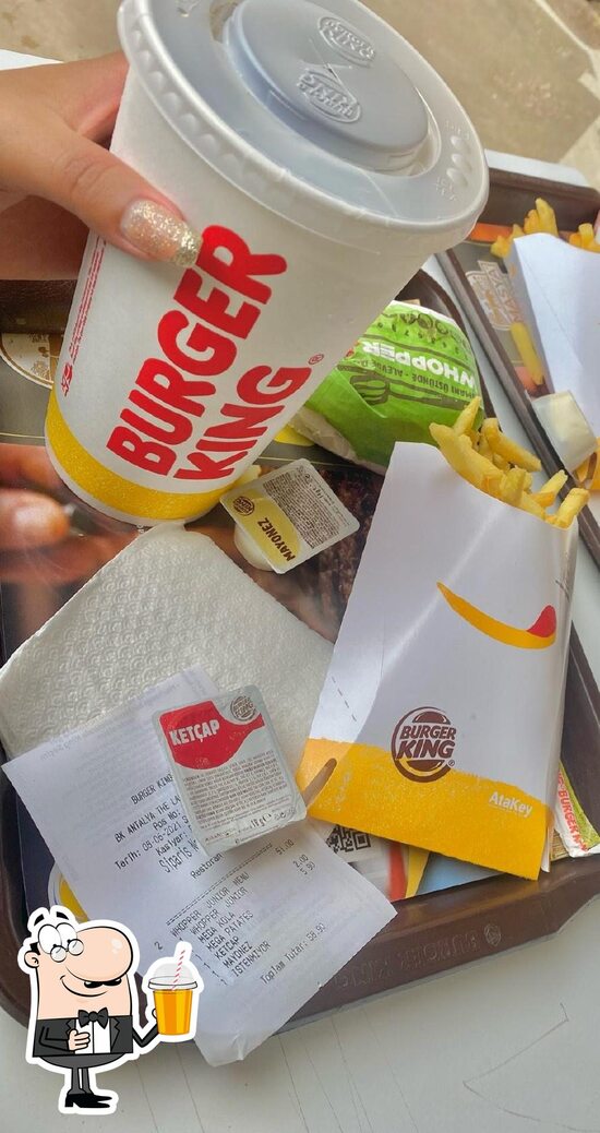 Menu at Burger King, Turkey, Land of Legends AVM