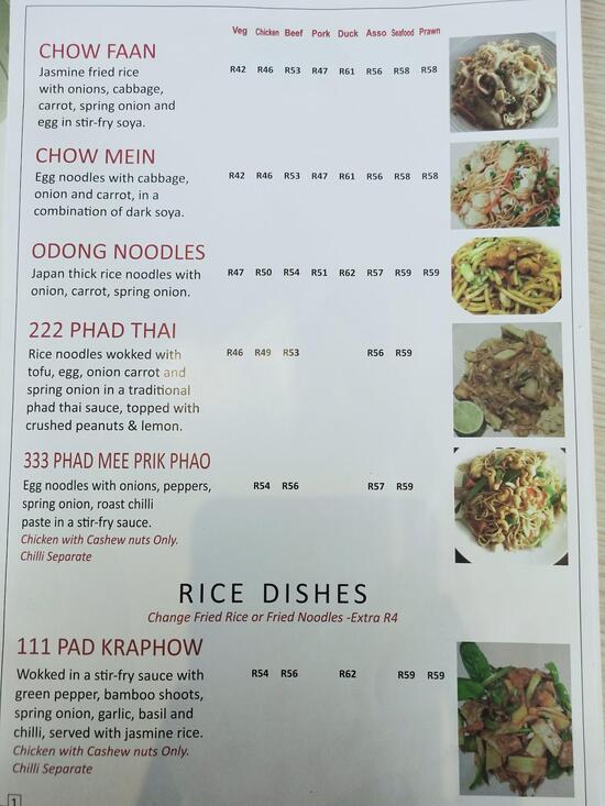 Menu at ASIA YUMMY CHINESE AND THAI FOOD Athanasia Centre restaurant ...