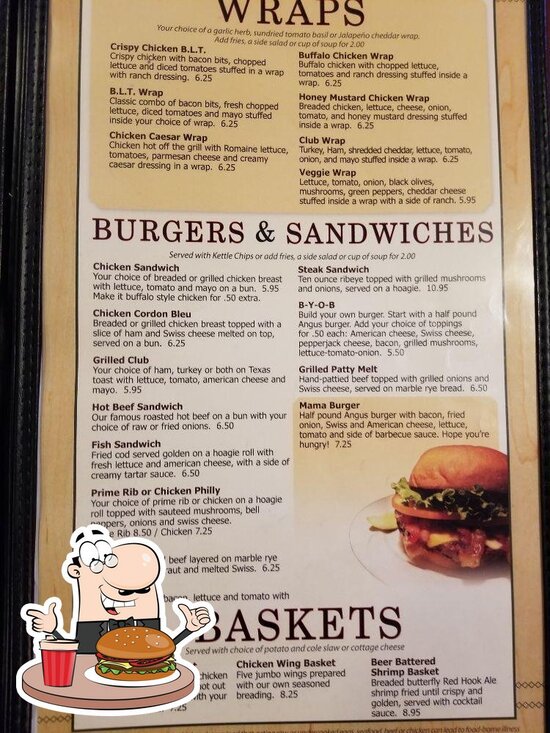 Menu at Harms Way Bar and Grill, Bloomer
