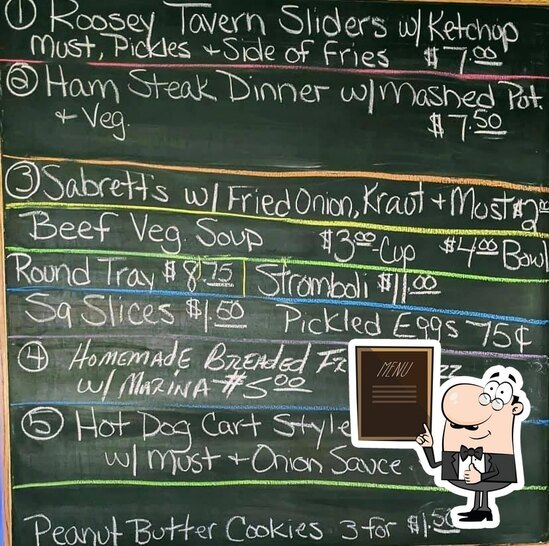 Menu at Roosevelt Beer Garden pub & bar, Dunmore, 548 Chestnut St