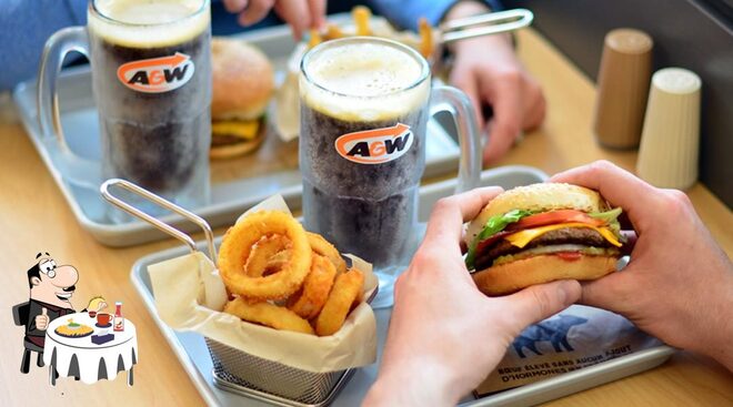 Menu at A&W Canada restaurant, Winchester