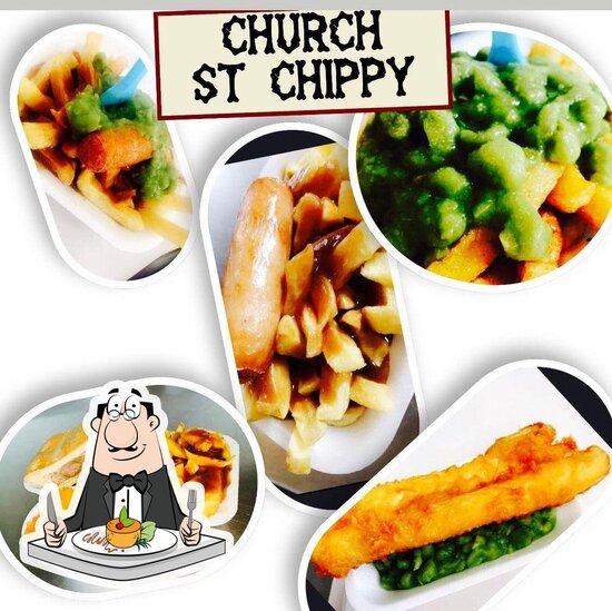 Menu at Church Street Chippy restaurant, Golborne