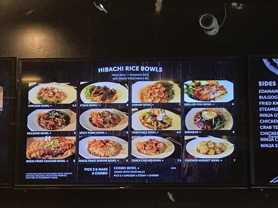 Menu at Ninja Hibachi Express restaurant, Goldsboro, Wayne Memorial Dr