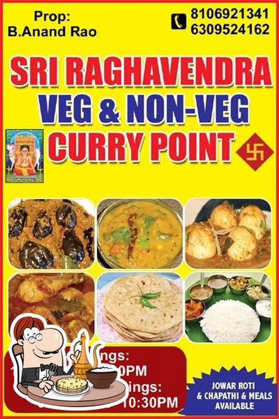 Menu At Sri Raghavendra Veg And Non-Veg Curry Point, Hyderabad