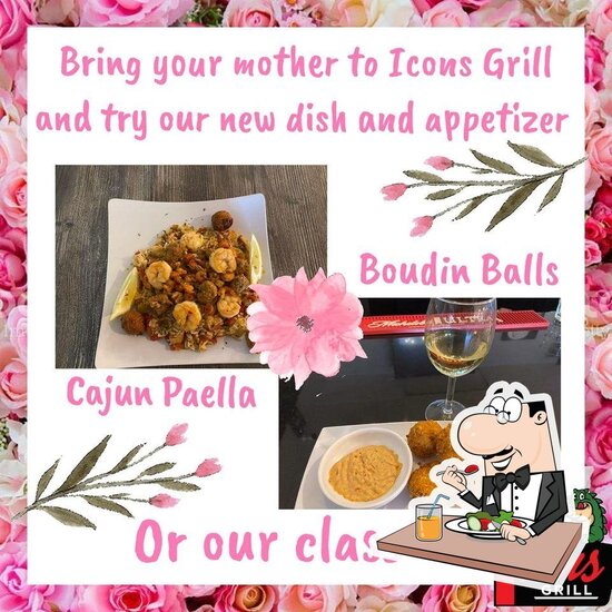 Menu at Icons Grill aka Zydeco Grill restaurant, Yuma
