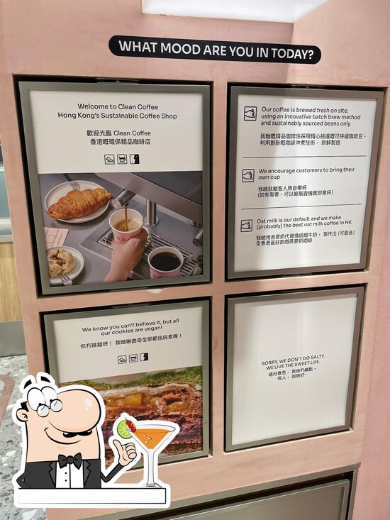 Menu at Clean Coffee TST, Hong Kong
