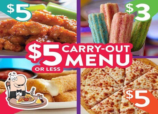 Menu At Chuck E Cheese Pizzeria Pensacola